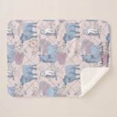 Woodland Art Baby Blanket Sherpadecke (Vorderseite (Horizontal))