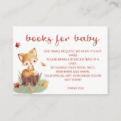 Woodland Autumn Baby Fox bucht Baby Ticket Begleitkarte (Vorderseite)