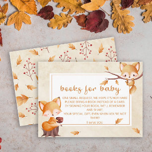 Woodland Autumn Baby Fox bucht Baby Ticket Begleitkarte