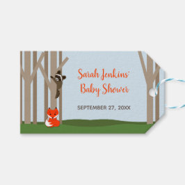Woodland Babies Babydusche Geschenkanhänger