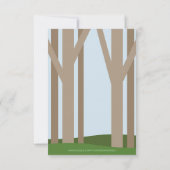 Woodland Babies Kleine Geburtstagseinladung Einladung (Rückseite)