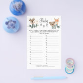 Woodland Baby ABC Duschspielkarte Flyer (Einzeln)