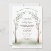 Woodland Baby-Animal-Dusche Einladung (Vorderseite)