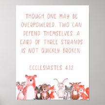 Woodland Baby Animal Kinderzimmer Art