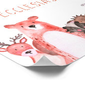 Woodland Baby Animal Kinderzimmer Art Poster (Ecke)