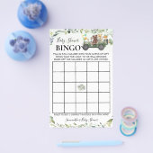 Woodland Baby Animals Dusche Bingo Game Card Flyer (Einzeln)