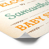 Woodland Baby Animes Begrüßungsschildkröten-Plakat Poster (Ecke)