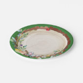 Woodland Baby Birthday Pappteller (Schrägansicht)