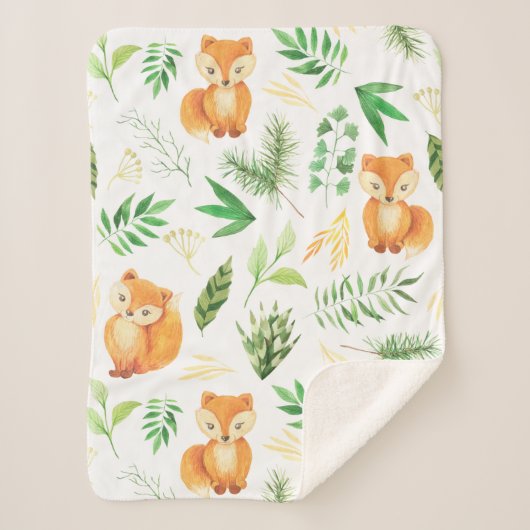 Woodland Baby Blanket Sherpadecke (Vorderseite)