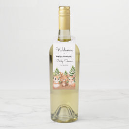 Woodland Baby Boy Dusche Flaschenanhänger