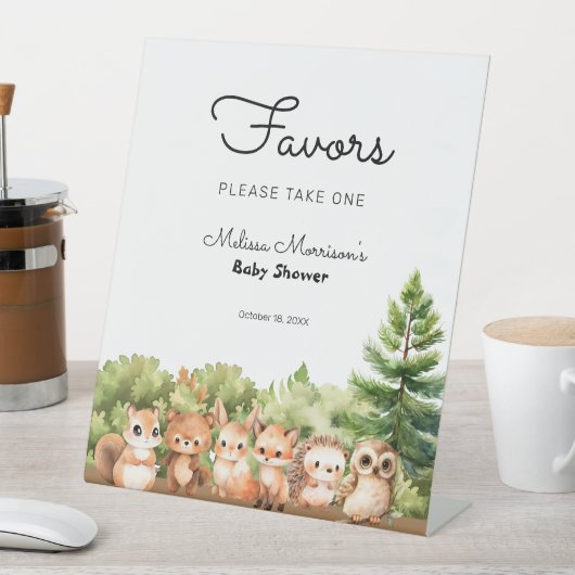 Woodland Baby Boy Duwer Favoriten Sockelschild (In Situ)