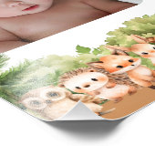 Woodland Baby Boy Foto Calendar Poster (Ecke)