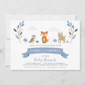 Woodland Baby Brunch Einladung (Vorderseite)