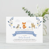 Woodland Baby Brunch Einladung (Stehend Vorderseite)
