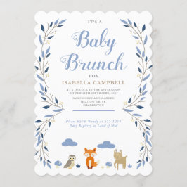 Woodland Baby Brunch Einladung