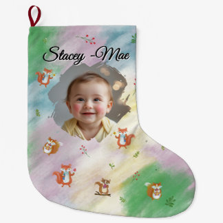 Woodland Baby Christmas Strumpf Großer Weihnachtsstrumpf