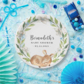 Woodland Baby Deer Baby Shower Plakat Pappteller (Party)