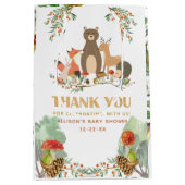 Woodland Baby Dusche Danke Mittlere Geschenktüte (Vorderseite)