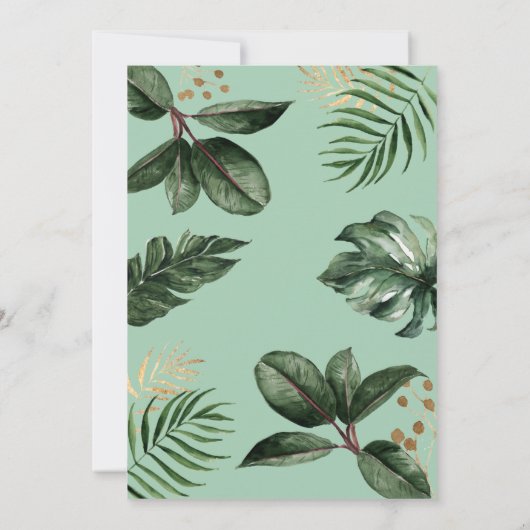 Woodland Baby Dusche Einladung (Rückseite)