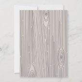 Woodland Baby Dusche Niedliche Waldtiere Einladung (Rückseite)