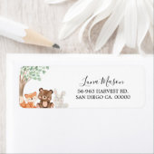 Woodland Baby Dusche Rückkehradress (Insitu)