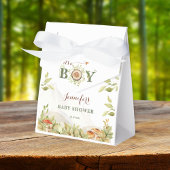 Woodland Baby Dusche Rustikale Pilze Grünpflanzen Geschenkschachtel