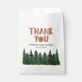 Woodland Baby Dusche Vielen Dank Geschenktütchen (Vorderseite)