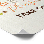 Woodland Baby Duschfavoriten Bitte ein Zeichen neh Poster (Ecke)