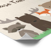 Woodland Baby Duschfavoriten Bitte ein Zeichen neh Poster (Ecke)