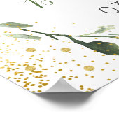 Woodland Baby Duschgrün Willkommen Poster (Ecke)