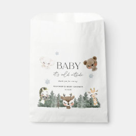 Woodland Baby Es ist kalte Außendusche Geschenktütchen