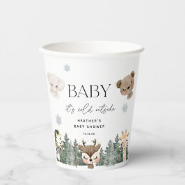 Woodland Baby Es ist kalte Außendusche Pappbecher