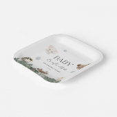 Woodland Baby Es ist kalte Außendusche Pappteller (Gewinkelt)