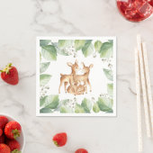 Woodland Baby Fawn Little Deer Baby Shower Napkins Serviette (Beispiel)