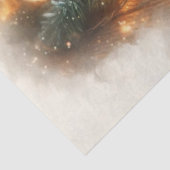 Woodland Baby Fox in Weihnachtsbeleuchtung dekouie Seidenpapier (Ausschnitt)