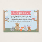 Woodland Baby Girl Dusche bringen ein Buch (Vorderseite)