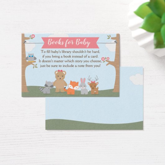 Woodland Baby Girl Dusche bringen ein Buch (Schreibtisch)