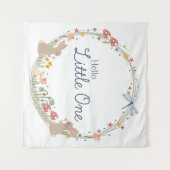 Woodland Baby Kinderzimmer Wall Art Wandteppich (Vorderseite (Horizontal))