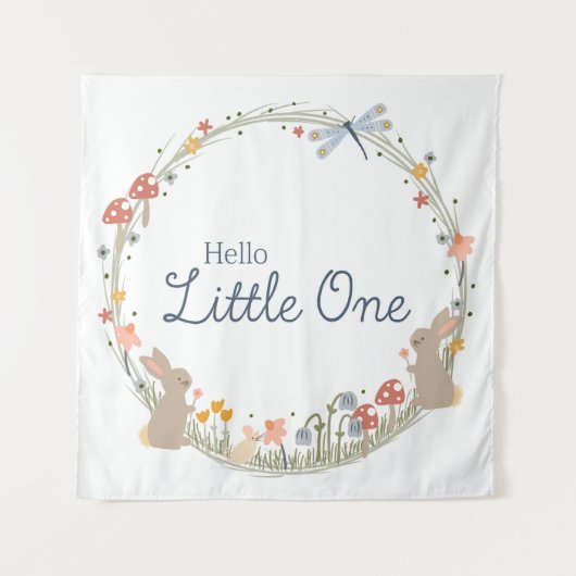 Woodland Baby Kinderzimmer Wall Art Wandteppich (Vorderseite)