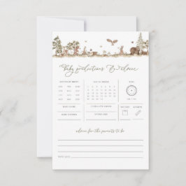 Woodland Baby Predicdicdicvice Baby Shower Game