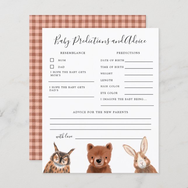 Woodland Baby Predictions and Advice (Vorne/Hinten)