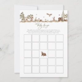 Woodland Baby Shooter Baby Bingo Game