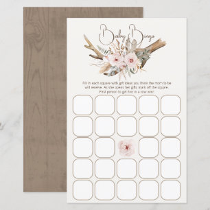 Woodland Baby Shooter Bingo Game - Rustic Boho Wat