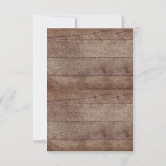 Woodland Baby Showbook for Baby Card Einladung (Rückseite)