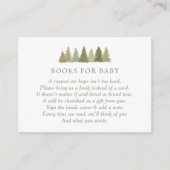 Woodland Baby Showbücher für Babyanfragen Begleitkarte (Vorderseite)