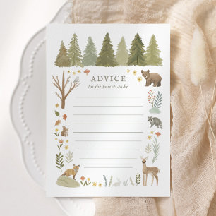 Woodland Baby Showcard Einladung