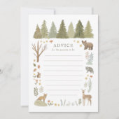 Woodland Baby Showcard Einladung (Vorderseite)