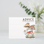 Woodland Baby Showcard | Whimsical Mushr (Stehend Vorderseite)