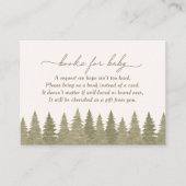 Woodland Baby Shower Books for Baby Begleitkarte (Vorderseite)