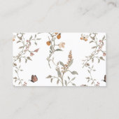 Woodland Baby Shower Books for Baby Shower Visitenkarte (Rückseite)